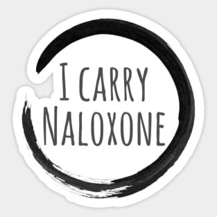 I Carry Naloxone Sticker